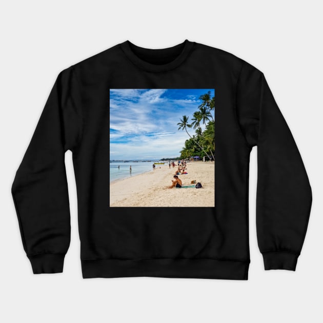 Alona Beach, Panglao Island, Bohol, Philippines Crewneck Sweatshirt by Upbeat Traveler